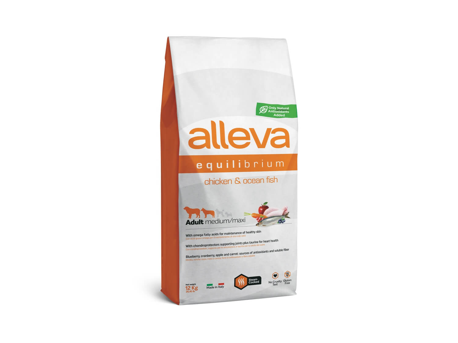 alleva8 ALLEVA EQUILIBRIUM CHICKEN & OCEAN FISH ADULT MEDIUM - MAXI DOG - Image 1